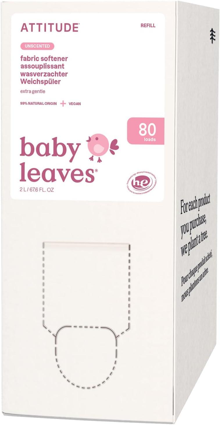 image:imageATTITUDE Baby Fabric Softener Plant and MineralBased Ingredients HE Compatible Vegan and Crueltyfree Laundry and Household Products Sweet Lullaby 40 Loads 338 Fl OzUnscented