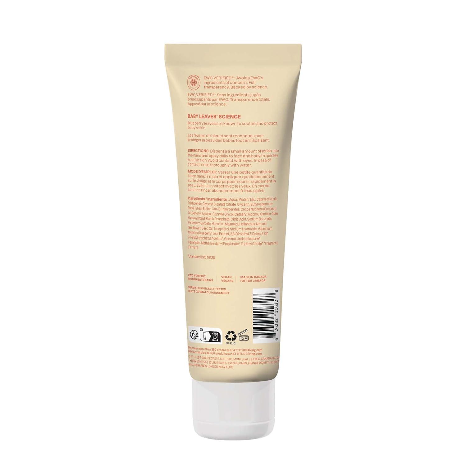 image:imageATTITUDE Baby Lotion EWG Verified Moisturizer Dermatologically Tested Moisturizing Cream Vegan and CrueltyFree Unscented 16 Fl OzPear Nectar
