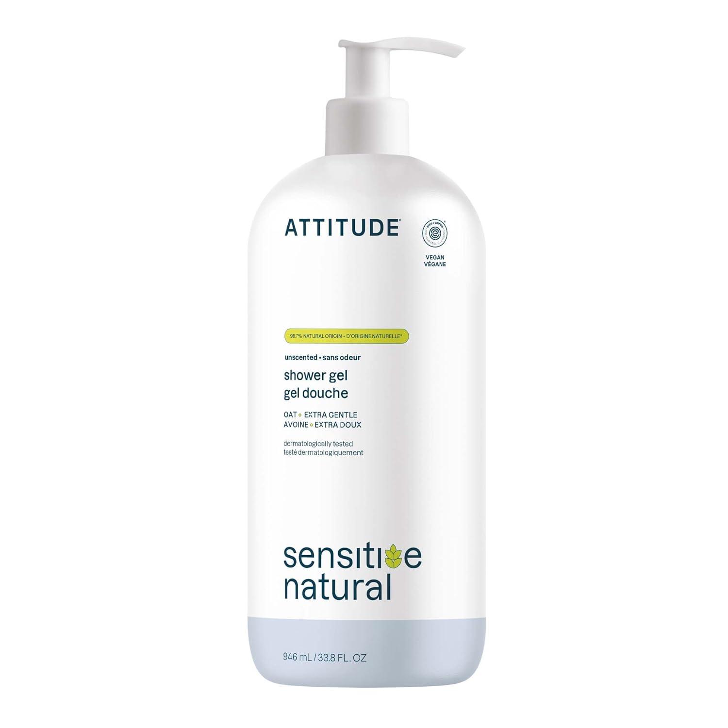 image:imageATTITUDE Body Wash for Sensitive Skin with Oat EWG Verified Dermatologically Tested Vegan Extra Gentle Unscented 16 Fl OzUnscented