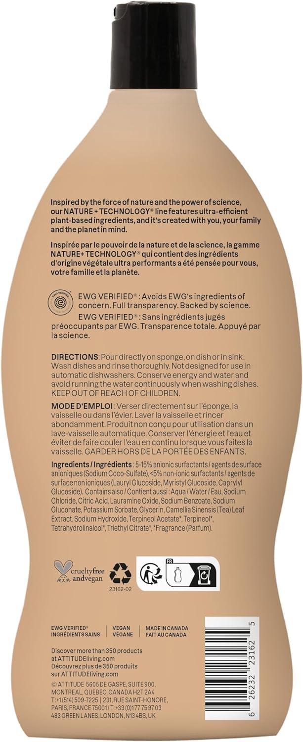 image:imageATTITUDE Dish Soap EWG Verified PlantBased amp Vegan Dishwashing Liquid Naturally Derived Fresh Garden Scent 24 Fl OzItalian Lemon