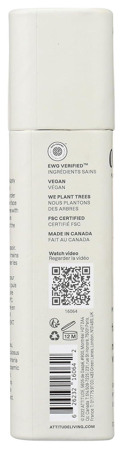 image:imageATTITUDE Oceanly Face Cleanser Stick EWG Verified Plasticfree Plant and MineralBased Ingredients Vegan and Crueltyfree Beauty Products PHYTO CLEANSE Unscented 03 OunceUnscented