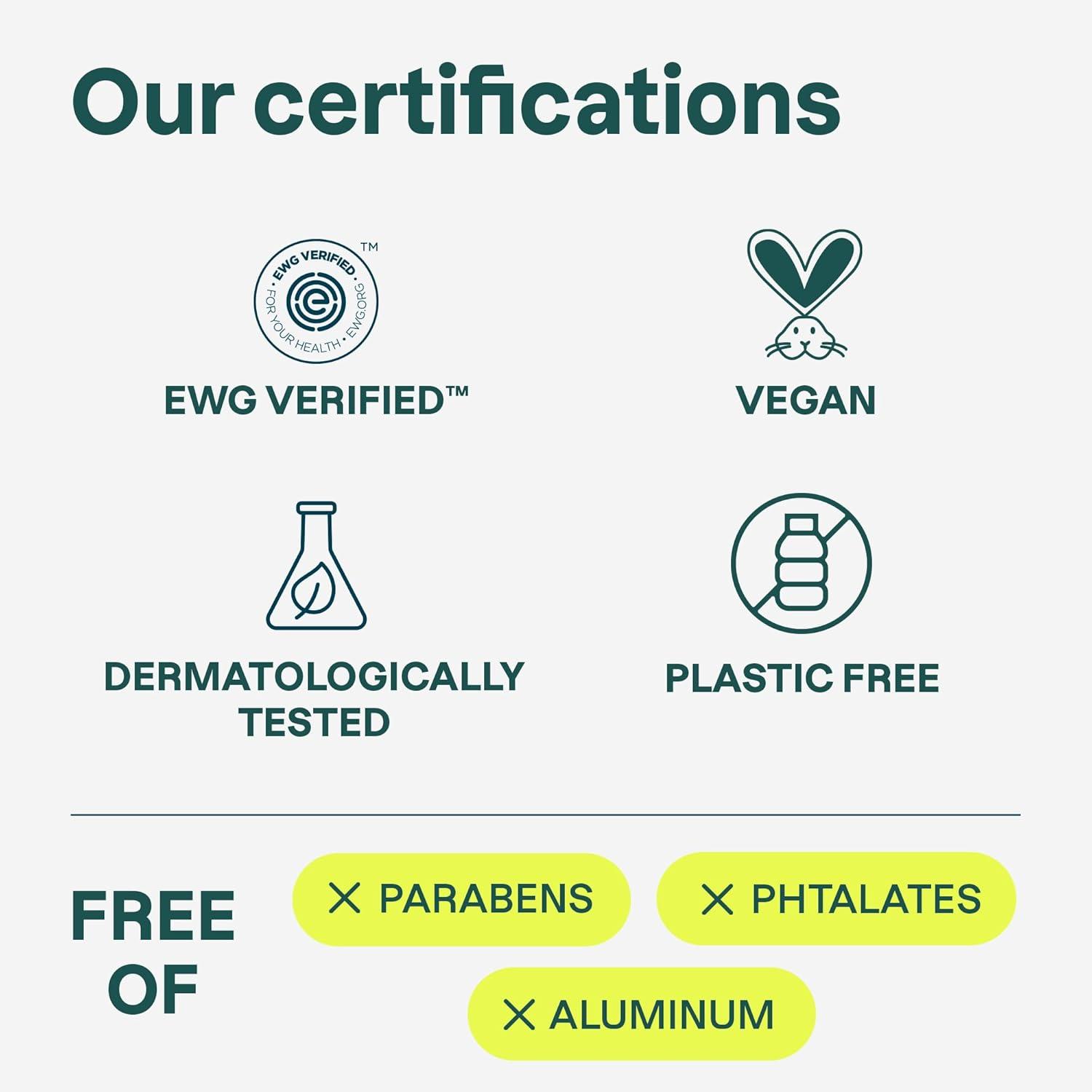 image:imageATTITUDE PlasticFree Deodorant EWG Verified Aluminum Free Vegan Naturally Sourced Body Deodorants for Women amp Men Dermatologically Tested Lemon Leaves 3 OuncesOrange leaves