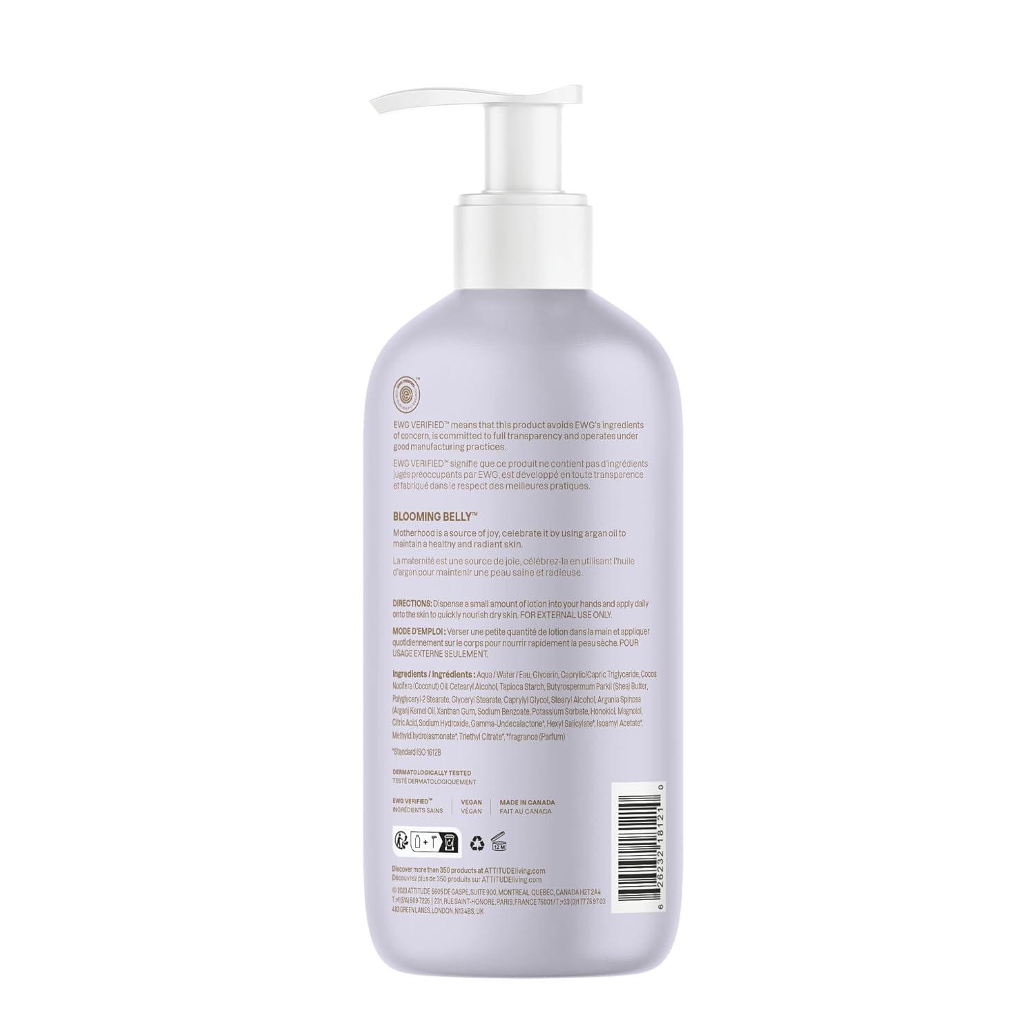 image:imageATTITUDE Pregnancy Nourishing Body Cream EWG Verified Dermatologically Tested Plant and MineralBased Vegan Maternity Products Argan Oil 8 Fl OzBody Lotion