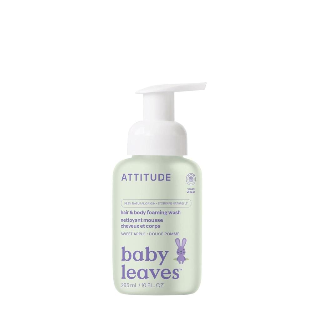 image:imageATTITUDE 2in1 Hair and Body Foaming Baby Wash EWG Verified Shampoo Soap Dermatologically Tested Made with Naturally Derived Ingredients Vegan Orange and Pomegranate 10 Fl OzSweet Apple