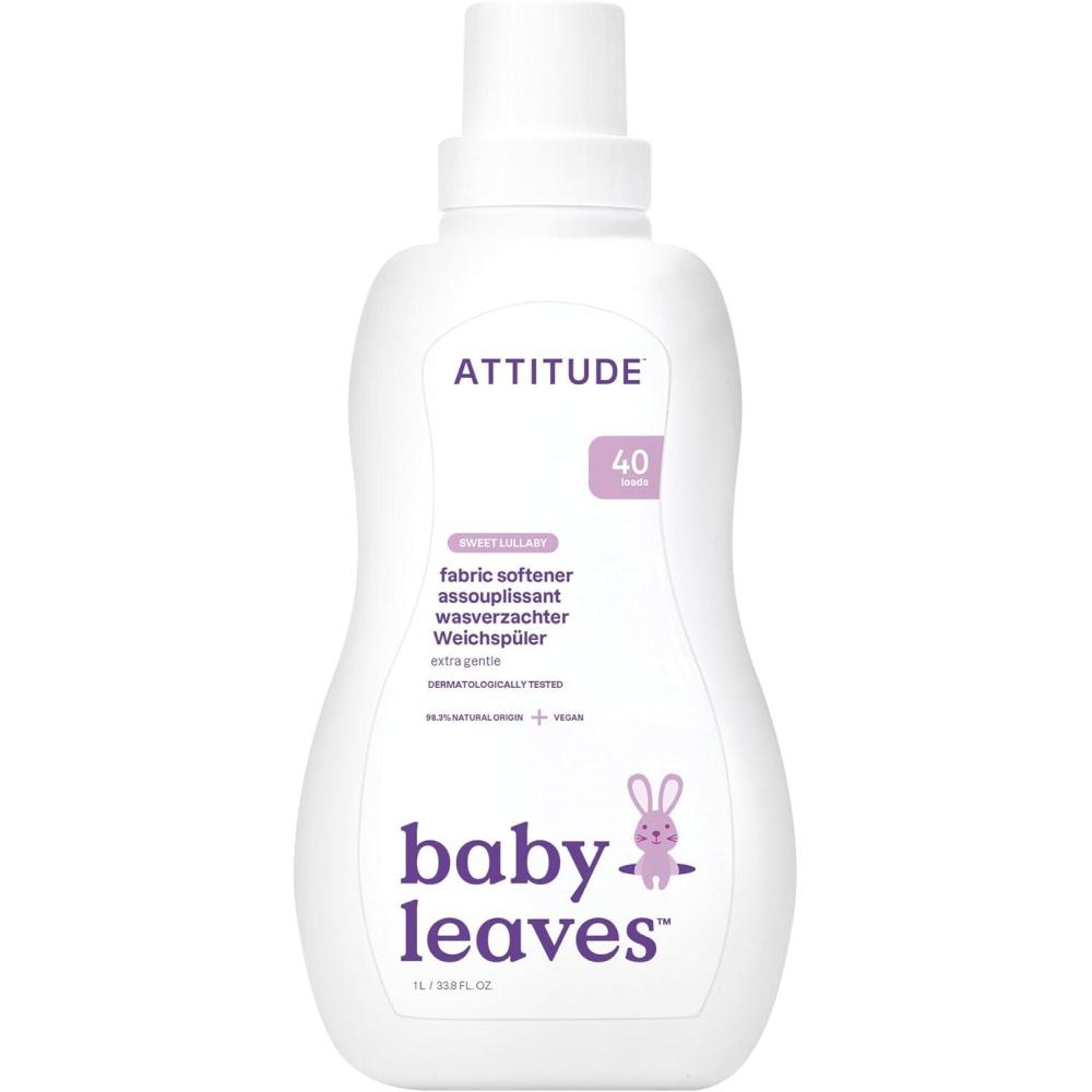image:imageATTITUDE Baby Fabric Softener Plant and MineralBased Ingredients HE Compatible Vegan and Crueltyfree Laundry and Household Products Sweet Lullaby 40 Loads 338 Fl OzSweet Lullaby