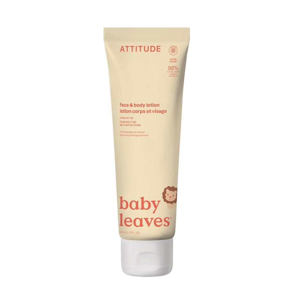 image:imageATTITUDE Baby Lotion EWG Verified Moisturizer Dermatologically Tested Moisturizing Cream Vegan and CrueltyFree Unscented 16 Fl OzPear Nectar