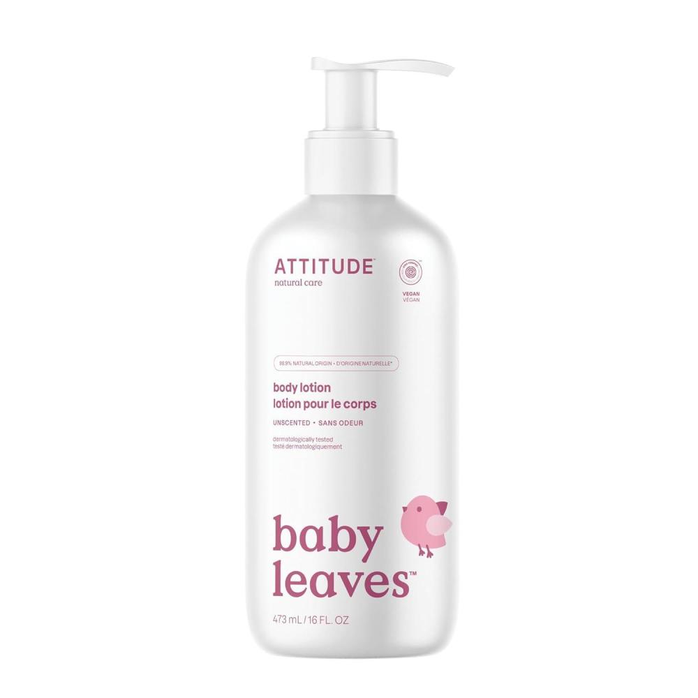 image:imageATTITUDE Baby Lotion EWG Verified Moisturizer Dermatologically Tested Moisturizing Cream Vegan and CrueltyFree Unscented 16 Fl OzUnscented