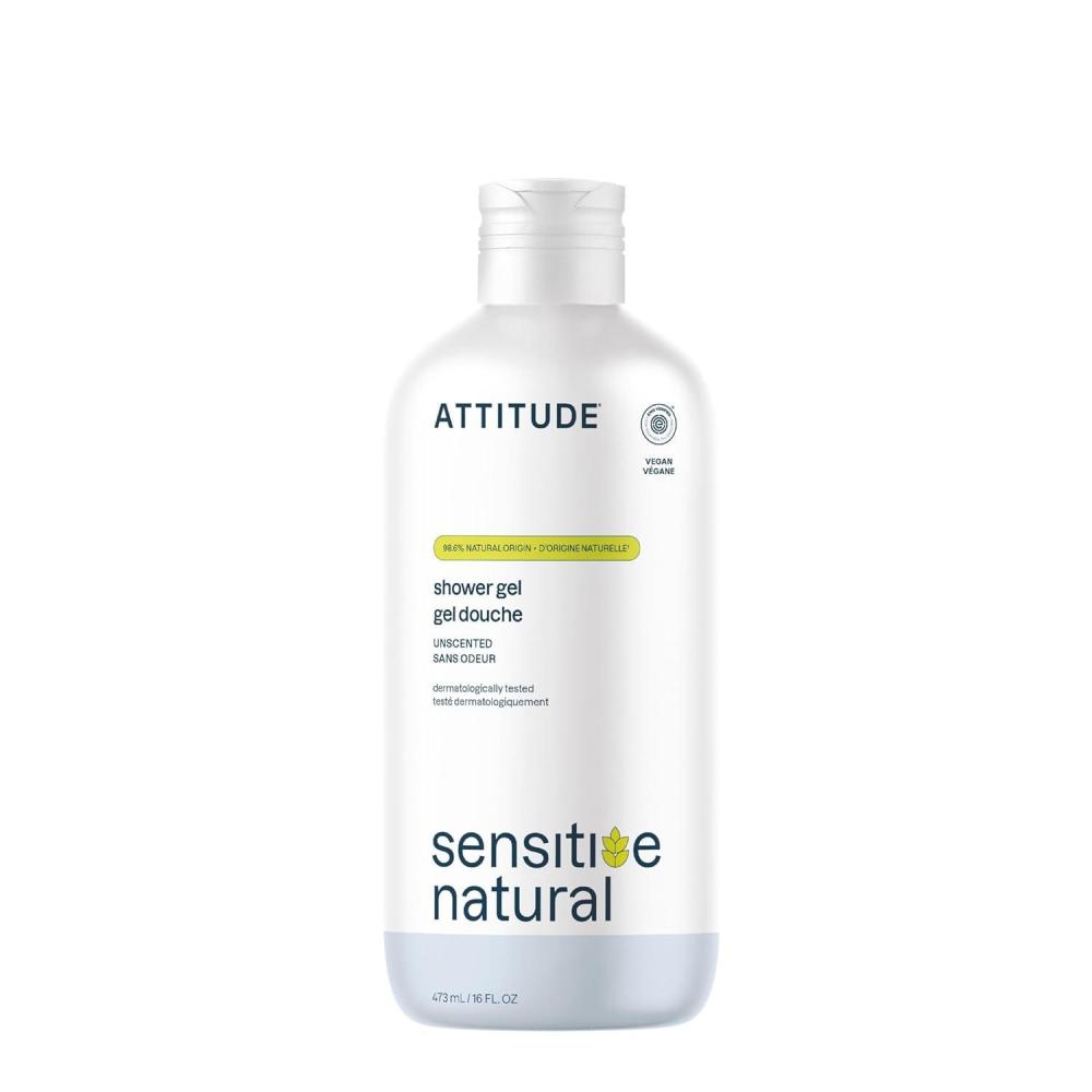 image:imageATTITUDE Body Wash for Sensitive Skin with Oat EWG Verified Dermatologically Tested Vegan Extra Gentle Unscented 16 Fl OzUnscented
