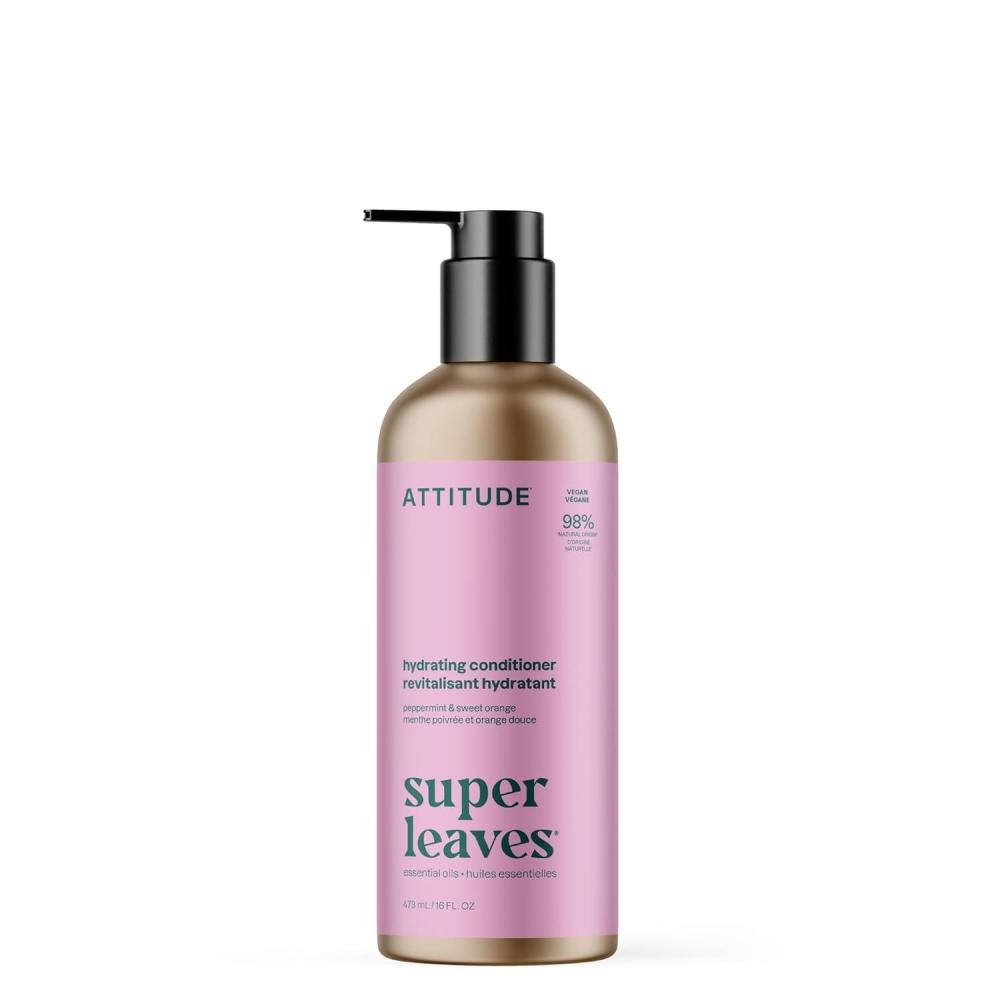 image:imageATTITUDE Conditioner with Essential Oils Vegan amp PlantBased Aluminum Bottle 16 Fl OzPeppermint Sweet Orange