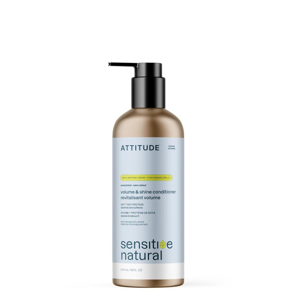 image:imageATTITUDE Conditioner with Essential Oils Vegan amp PlantBased Aluminum Bottle 16 Fl OzUnscented