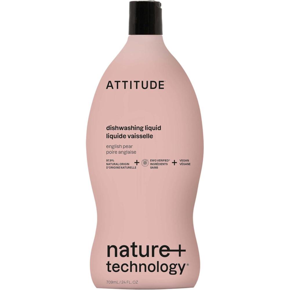 image:imageATTITUDE Dish Soap EWG Verified PlantBased amp Vegan Dishwashing Liquid Naturally Derived Fresh Garden Scent 24 Fl OzEnglish Pear