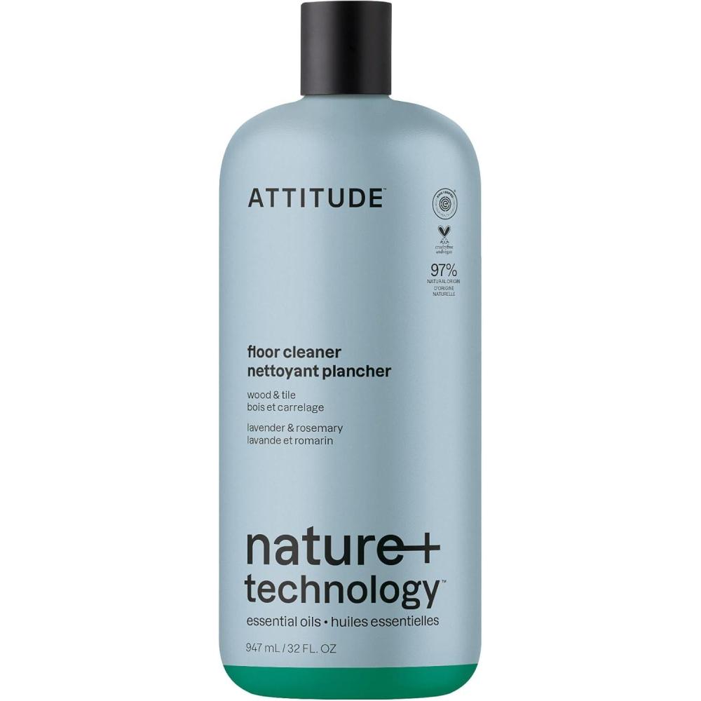 image:imageATTITUDE Floor Cleaner EWG Verified StreakFree Vegan amp PlantBased for Tile Wood amp Laminate Floors Citrus Zest Scent 352 Fl OzLavender Rosemary