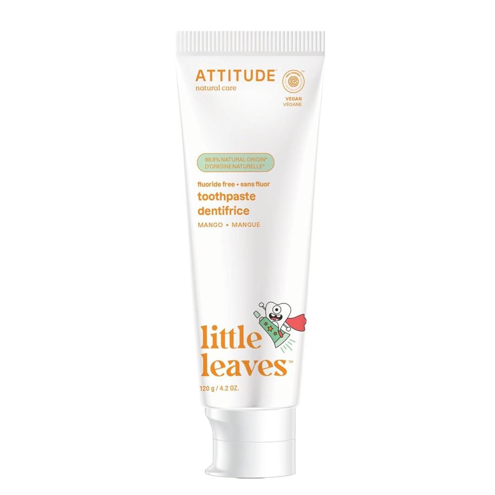 image:imageATTITUDE Kids FluorideFree Toothpaste EWG Verified Plant and MineralBased Ingredients Vegan SugarFree Mango 42 OzMango