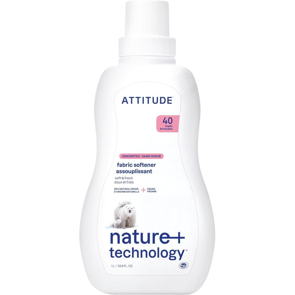 image:imageATTITUDE Liquid Fabric Softener PlantBased amp Vegan HE Compatible Naturally Derived Citrus Zest Scent 40 Loads 338 Fl OzUnscented