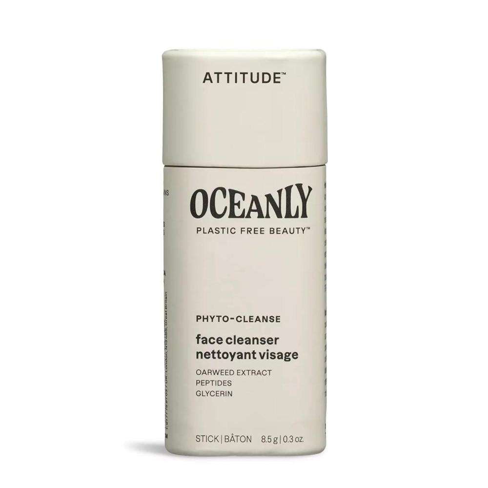 image:imageATTITUDE Oceanly Face Cleanser Stick EWG Verified Plasticfree Plant and MineralBased Ingredients Vegan and Crueltyfree Beauty Products PHYTO CLEANSE Unscented 03 OunceUnscented
