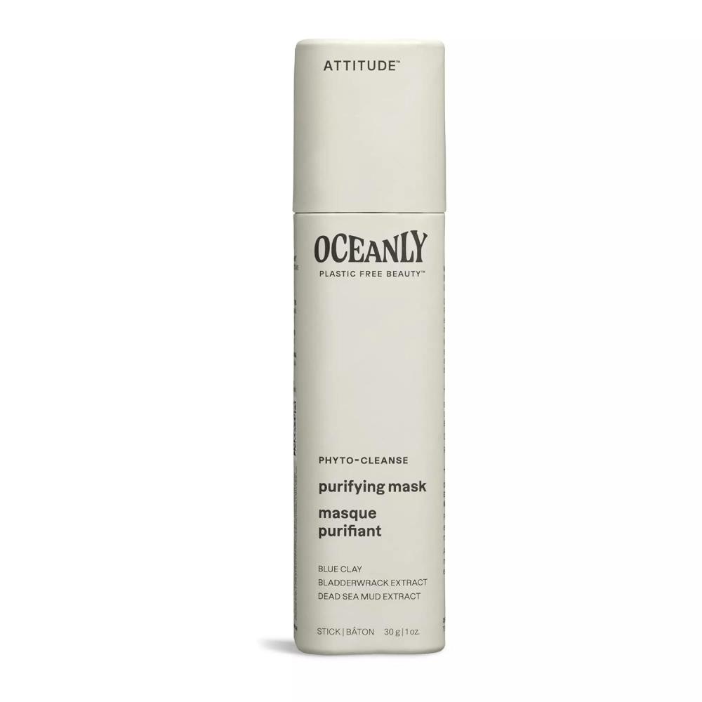 image:imageATTITUDE Oceanly Face Mask Stick EWG Verified Plasticfree Plant and MineralBased Ingredients Vegan and Crueltyfree Beauty Products PHYTO CLEANSE Unscented 1 Ounce