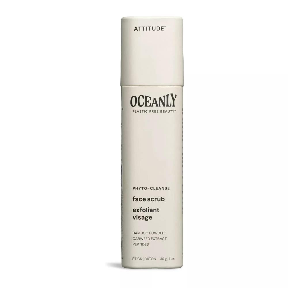 image:imageATTITUDE Oceanly Face Scrub Stick EWG Verified Plasticfree Plant and MineralBased Ingredients Vegan and Crueltyfree Beauty Products PHYTO CLEANSE Unscented 1 Ounce