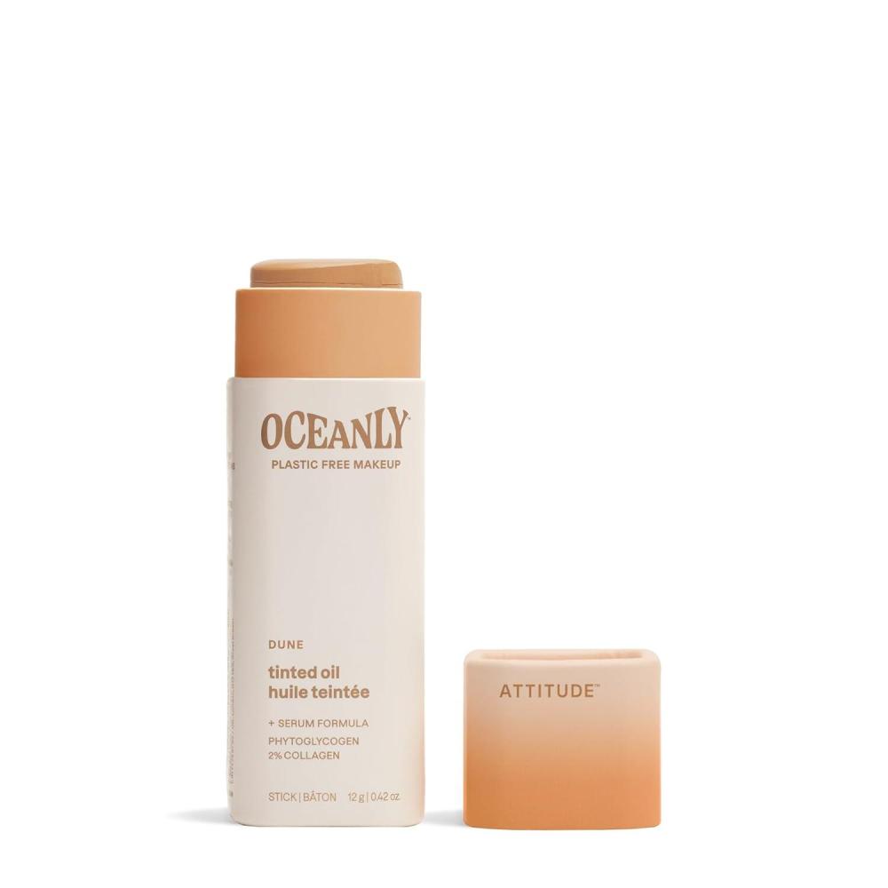image:imageATTITUDE Oceanly Light Coverage Face Tinted Oil Stick EWG Verified Titanium DioxideFree Vegan amp CrueltyFree Tinted Moisturizer PlasticFree Dune 042 Ounces