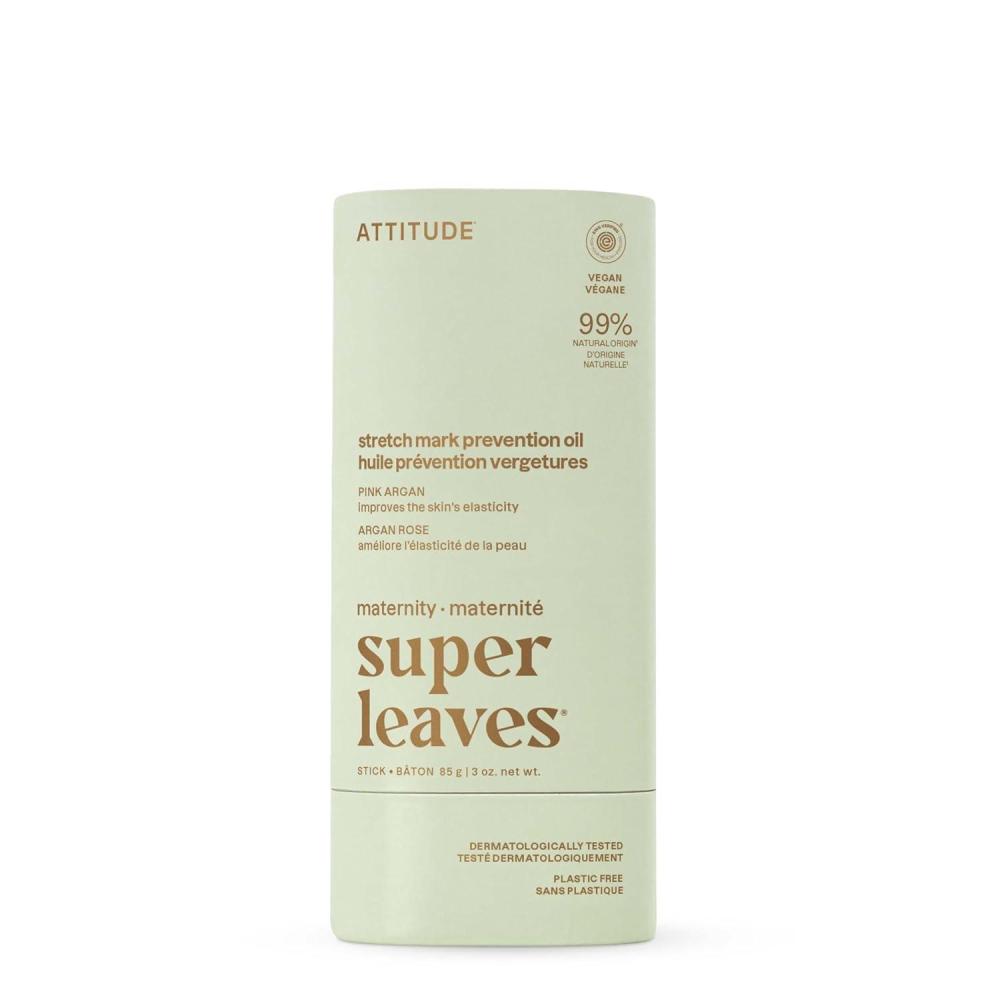 image:imageATTITUDE Pregnancy Stretch Mark Prevention Oil EWG Verified Dermatologically Tested Plant and MineralBased Vegan Maternity Products Argan Oil 5 Fl OzRose White Flower