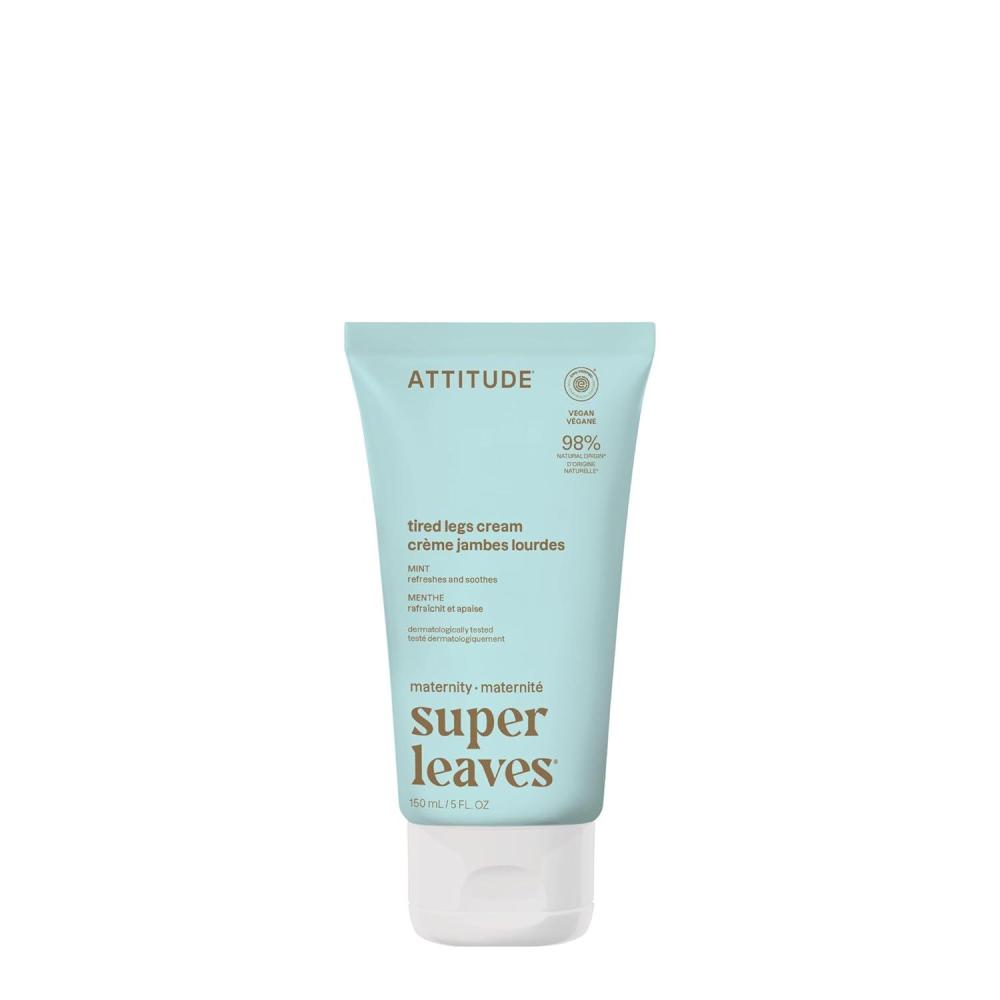 image:imageATTITUDE Pregnancy Tired Legs Cream EWG Verified Dermatologically Tested Plant and MineralBased Vegan Maternity Products Soothing and Refreshing Mint 5 Fl Oz5 Ounce Pack of 1