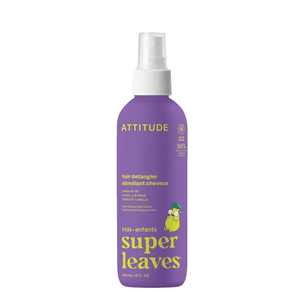 image:imageATTITUDE Rinsefree Hair Detangler for Kids EWG Verified Leave In Product Plant and MineralBased Ingredients Vegan Vanilla amp Pear 8 Fl OzVanilla  Pear