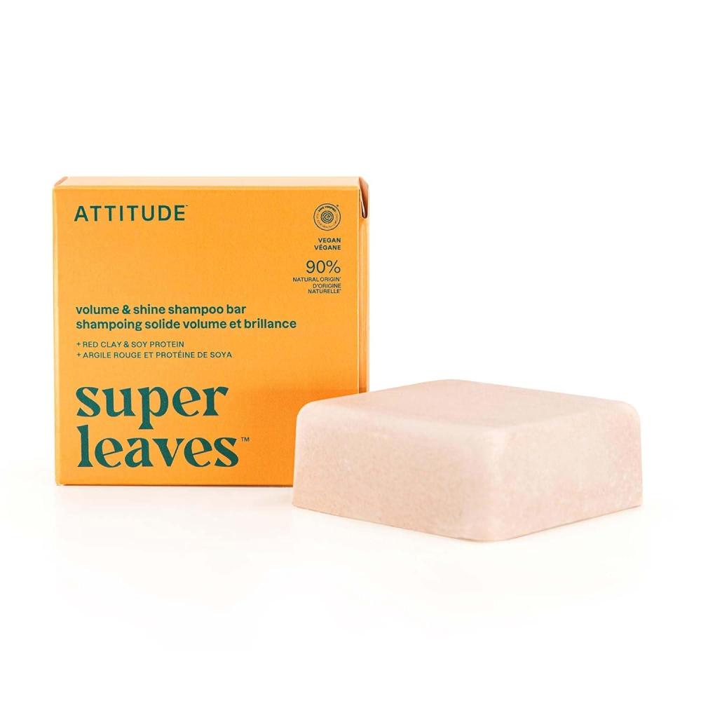 image:imageATTITUDE Volume amp Shine Shampoo Bar Natural Origin for Thin and Flat Hair Soy Protein amp Red Clay EWG Verified amp Clean Ingredients Vegan Orange Blossom amp Eucalyptus Scent 4 Oz