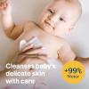 ATTITUDE Baby Wipes Unscented, For Sensitive Skin with Oat, Natural Origin, Dermatollogically Tested​, For Babies, Toddlers & Kids, Chamomile Extract, EWG Verified​, 72 Count(72 Count (Pack of 1))