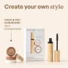 ATTITUDE Oceanly Pink Makeup Set, EWG Verified Eyeshadow and Lash Serum Infused Mascara, Vegan Beauty, Set of 3 Products(Brown)