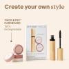 ATTITUDE Oceanly Pink Makeup Set, EWG Verified Eyeshadow and Lash Serum Infused Mascara, Vegan Beauty, Set of 3 Products(Pink)