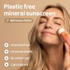 ATTITUDE Oceanly Tinted Shimmer Face Cream Stick with SPF 30, EWG Verified, Plastic-Free, Broad Spectrum UVA/UVB Protection with Zinc Oxide, Universal Tint, Unscented, 1 Ounce(1 Ounce (Pack of 1))