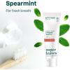 Attitude Fluoride-Free Sensitive Toothpaste, Spearmint Flavor, Vegan & Cruelty-Free, Sugar-Free, Plant & Mineral-Based Ingredients, Clean Oral Care, 4.2 Oz(Sensitive)