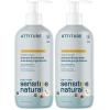 ATTITUDE Baby 2-in-1 Shampoo and Body Wash, EWG Verified, Plant- and Mineral-Based Ingredients, Vegan and Cruelty-Free Products for Sensitive Skin, Unscented, 16 Fl Oz(16 Fl Oz (Pack of 2))