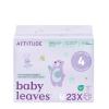 ATTITUDE Eco-Conscious Disposable Diapers, EWG Verified, Size 4 (20-31 lbs), Ultra Absorbent for Baby, Vegan & Plant-Based, 23 Count(Size 4)