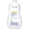 ATTITUDE Floor Cleaner, EWG Verified, Streak-Free, Vegan & Plant-Based for Tile, Wood & Laminate Floors, Citrus Zest Scent, 35.2 Fl Oz(Citrus Zest)