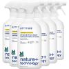 ATTITUDE Window and Mirror Cleaner, EWG Verified, Plant- and Mineral-Based Ingredients, Vegan and Cruelty-free Household Products, Citrus Zest, 27.1 Fl Oz(27.1 Fl Oz (Pack of 6))