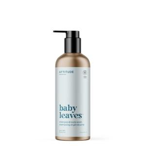 ATTITUDE 2-in-1 Shampoo and Body Wash for Baby, EWG Verified, Dermatologically Tested, Vegan, Orange and Pomegranate, 16 Fl Oz(Good Night)