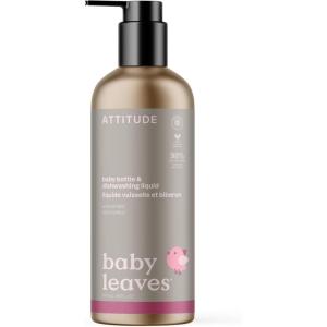 ATTITUDE Baby Bottle & Dish Soap, EWG Verified Bottle Cleaner, Fragrance Free & Dye Free, Removes Milk Residue & Grease, Vegan, Bulk Refill, Unscented, 67.6 Fl Oz(Unscented)