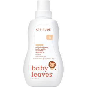 ATTITUDE Baby Laundry Detergent, EWG Verified, Plant and Mineral-Based Formula, HE Compatible, Vegan Household Products, Pear Nectar, 35 Loads, 35.5 Fl Oz(Pear Nectar)