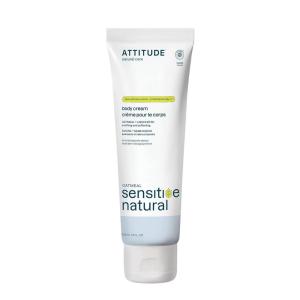 ATTITUDE Body Cream for Sensitive Skin with Oat, EWG Verified, Dermatologically Tested, Vegan, Chamomile, 8 Fl Oz(Unscented)