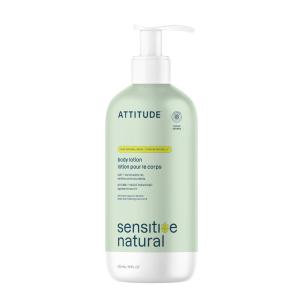 ATTITUDE Body Lotion for Sensitive Skin with Oat, EWG Verified, Dermatologically Tested, Vegan, Extra Gentle, Unscented, 16 Fl Oz(Avocado Oil)