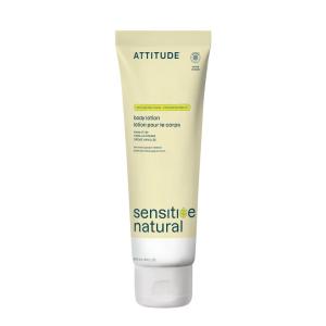 ATTITUDE Body Lotion for Sensitive Skin with Oat, EWG Verified, Dermatologically Tested, Vegan, Extra Gentle, Unscented, 16 Fl Oz(Vanilla Cream)