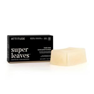 ATTITUDE Body Soap Bar, Natural Origin, Protects and Softens Dry Skin, Coconut & Olive Oils, For Men and Women, EWG verified & Vegan, Patchouli & Black Pepper, 4 Oz(Patchouli & Black Pepper)