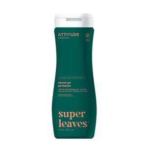 ATTITUDE Body Wash, EWG Verified Shower Gel, Dermatologically Tested, Plant and Mineral-Based, Vegan Personal Care Products, Red Vine Leaves, 16 Fl Oz(Red Vine Leaves)