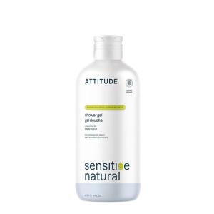 ATTITUDE Body Wash for Sensitive Skin with Oat, EWG Verified, Dermatologically Tested, Vegan, Extra Gentle, Unscented, 16 Fl Oz(Unscented)
