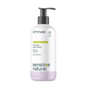 ATTITUDE Hand Soap for Sensitive Skin Enriched with Oat, EWG Verified, Dermatologically Tested, Vegan, Extra Gentle, Unscented, 16 Fl Oz(Sweet Jasmine)