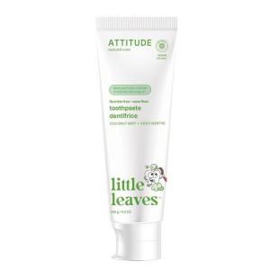 ATTITUDE Kids Fluoride-Free Toothpaste, EWG Verified, Plant- and Mineral-Based Ingredients, Vegan, Sugar-Free, Mango, 4.2 Oz(Coconut and Mint)