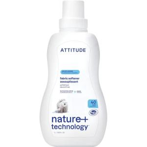 ATTITUDE Liquid Fabric Softener, Plant-Based & Vegan, HE Compatible, Naturally Derived, Citrus Zest Scent, 40 Loads, 33.8 Fl Oz(Wildflowers)