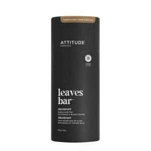 ATTITUDE Natural Deodorant, Aluminum-free, Odor Control & Long Lasting, Nourishing Ingredients, Castor and Jojoba Oils, Baking Soda-free, EWG Verified, For Men and Women, Herbal Musk, 3 Oz(Patchouli & Black Pepper)