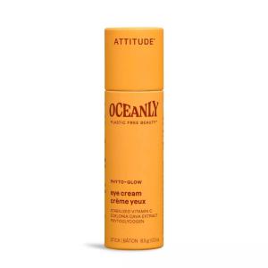 ATTITUDE Oceanly Eye Cream Stick, EWG Verified, Plastic-free, Plant and Mineral-Based Ingredients, Vegan and Cruelty-free Beauty Products, PHYTO AGE, Unscented, 0.3 Ounce(PHYTO GLOW)