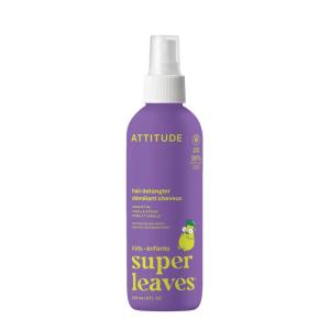 ATTITUDE Rinse-free Hair Detangler for Kids, EWG Verified Leave In Product, Plant- and Mineral-Based Ingredients, Vegan, Vanilla & Pear, 8 Fl Oz(Vanilla & Pear)